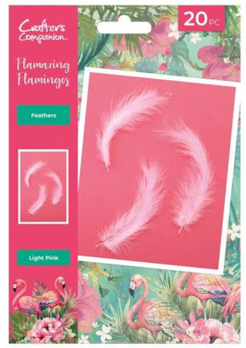 CC - Flamazing Flamingos - Feathers 20 stuks